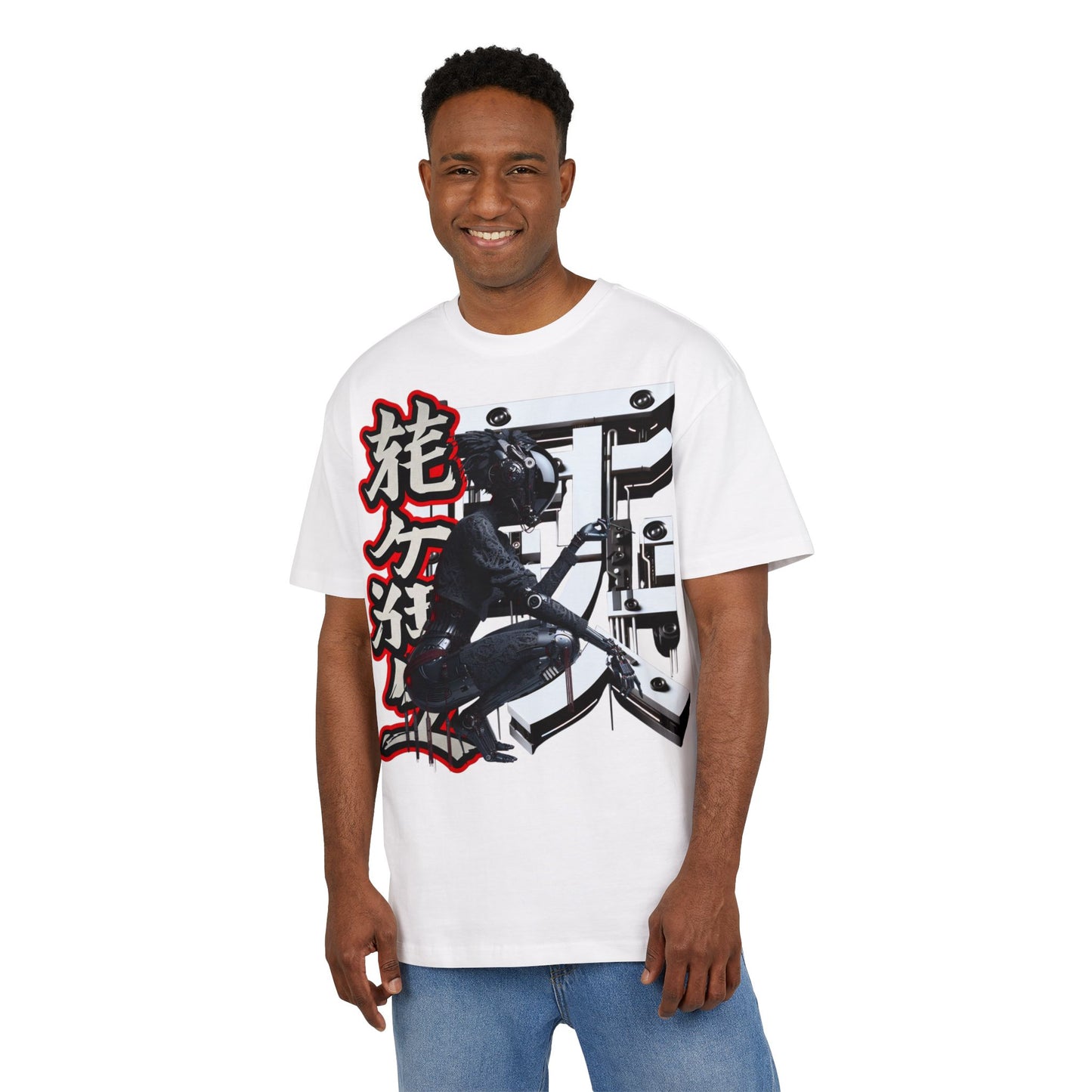 Cyberpunk Graphic Unisex Heavy Oversize Tee