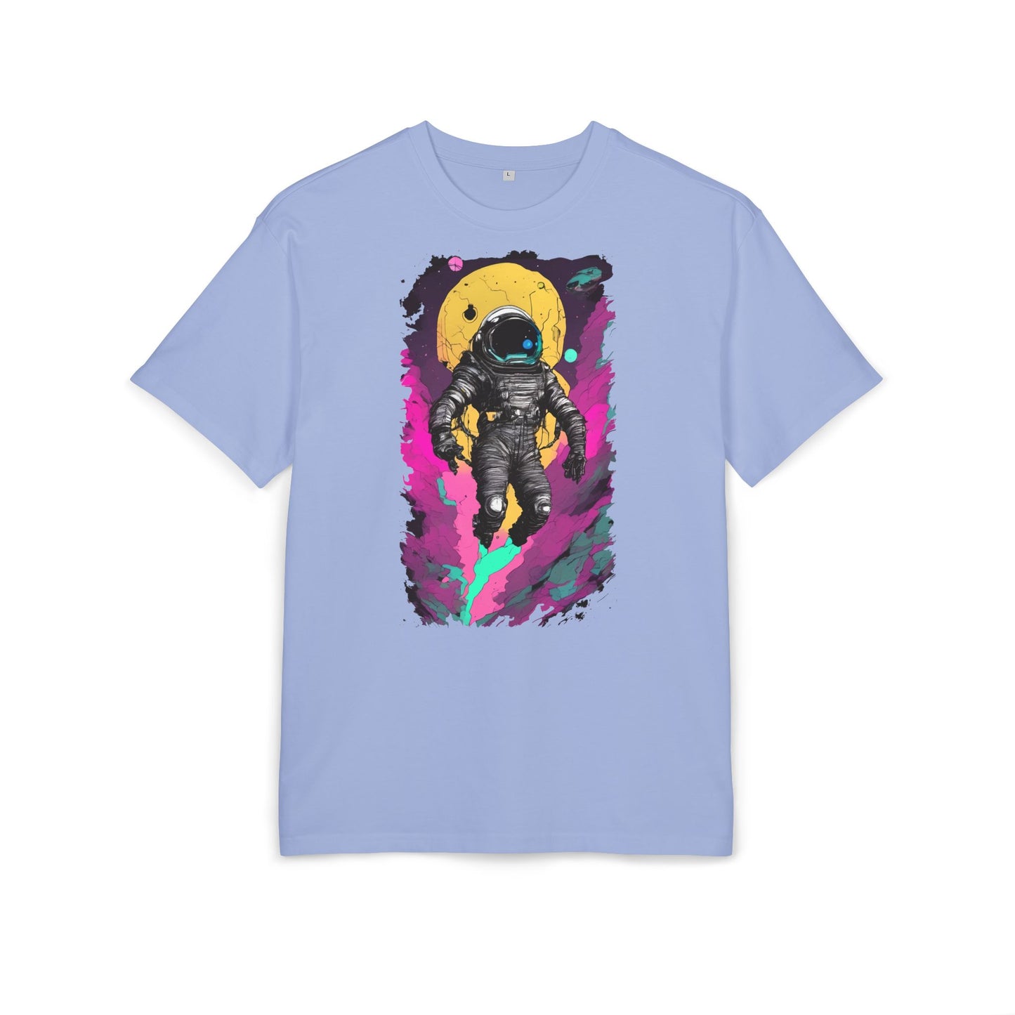 Cosmic Astronaut Tee, Unisex Oversize Tee, Space Graphic Shirt, Retro Astronaut T-Shirt, Gift for Space Lovers, Unique Graphic Tee