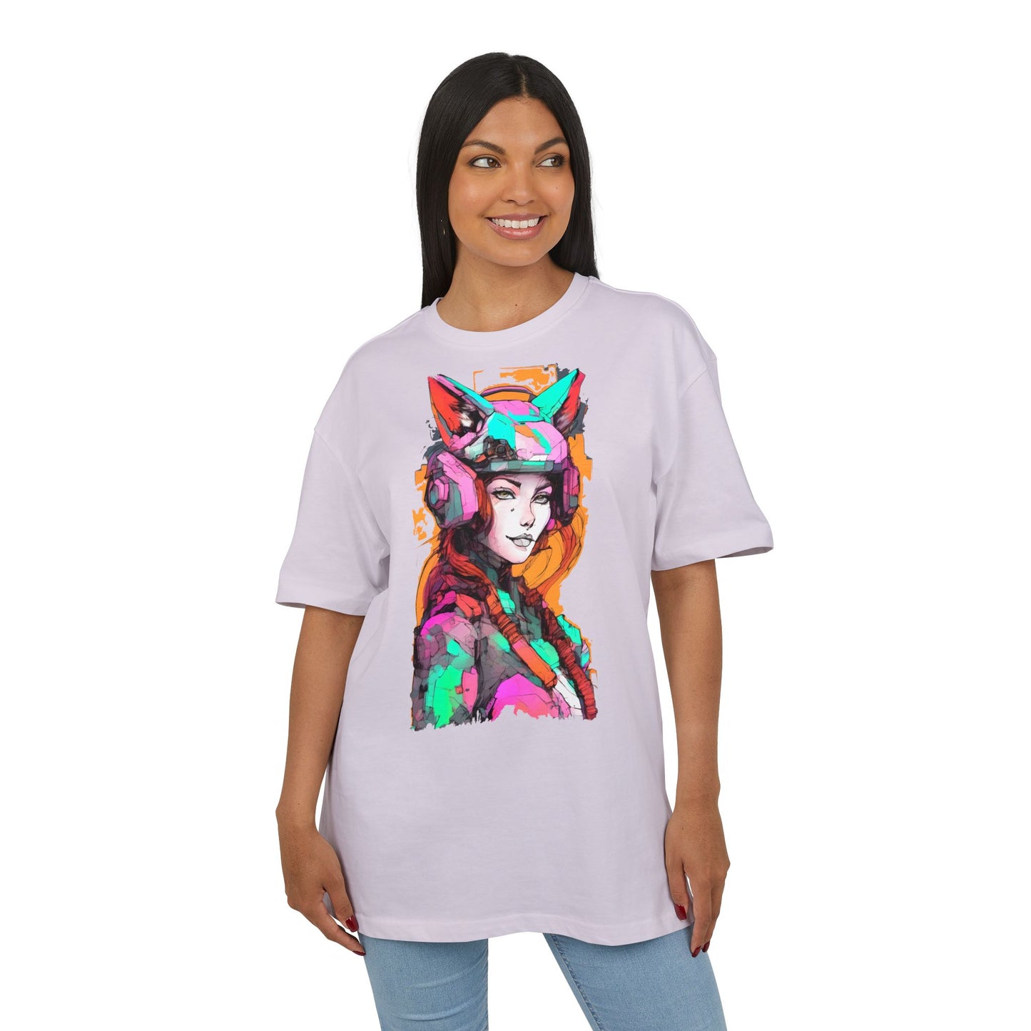 Colorful Artistic Oversized Tee, Graphic T-Shirt, Unisex Casual Wear, Bohemian Style, Gift for Art Lovers, Statement Fashion