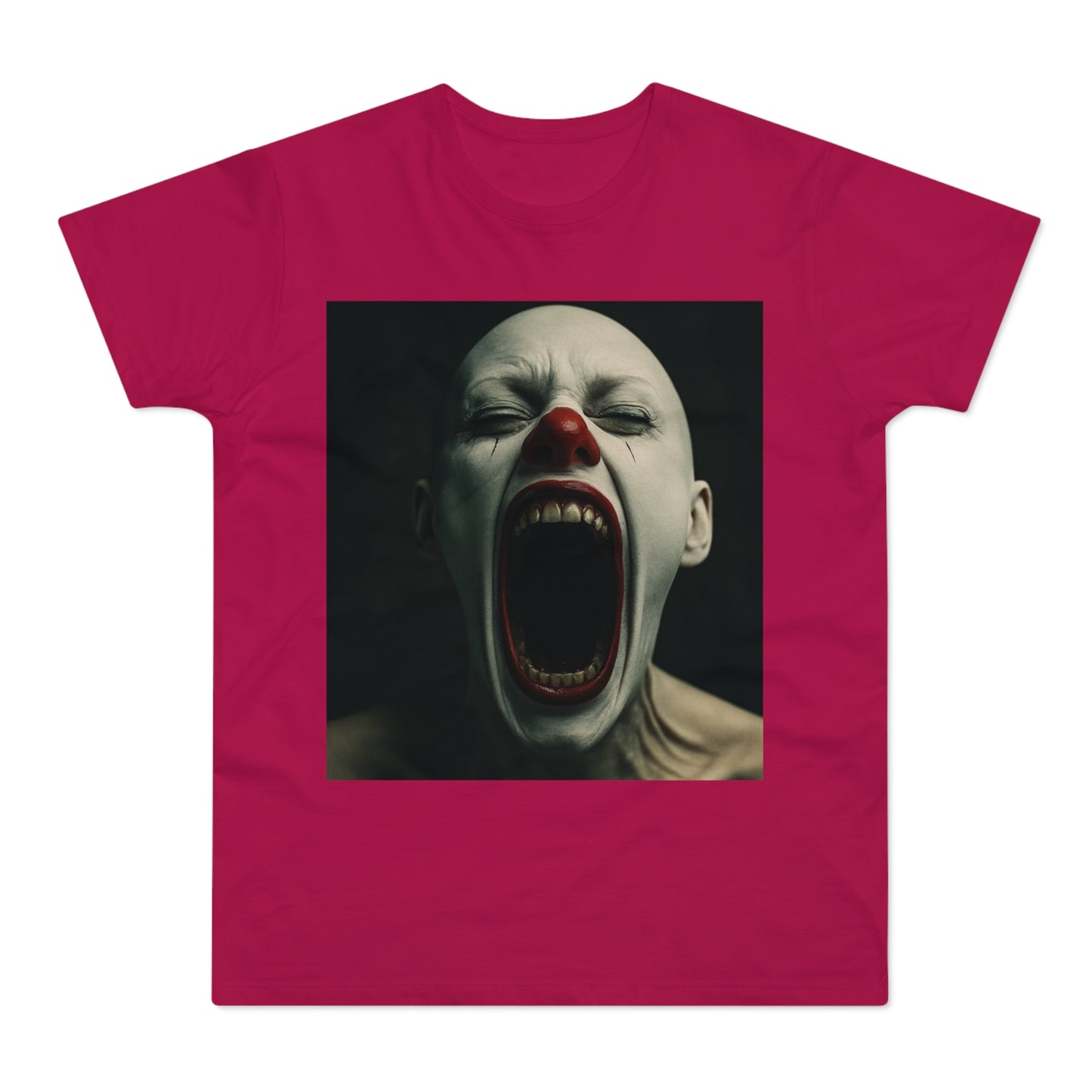 Creepy Clown Graphic T-Shirt, Scary Shirt for Halloween, Horror Movie Fans, Unique Gift for Him, Unisex Casual Wear