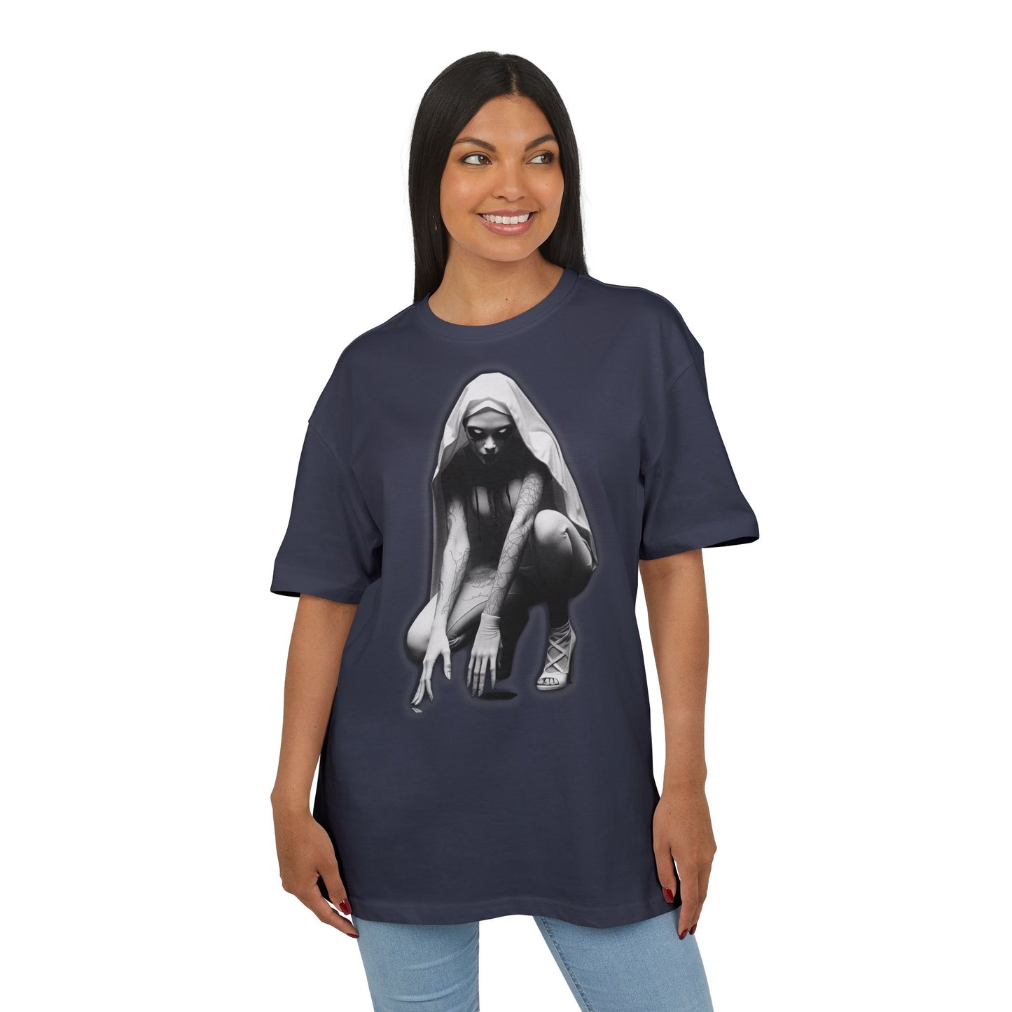 Urban Style Unisex Heavy Oversize Tee with Edgy Design