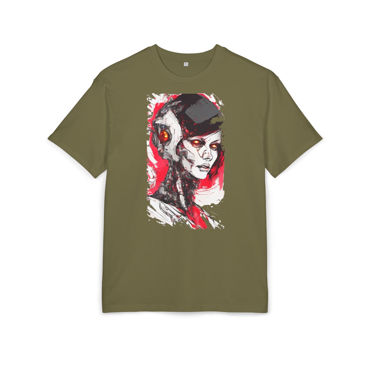 Cyberpunk-Inspired Unisex Heavy Oversize Tee | Graphic Tee, Streetwear, Gift for Gamers, Unique Fashion, Modern Art Apparel