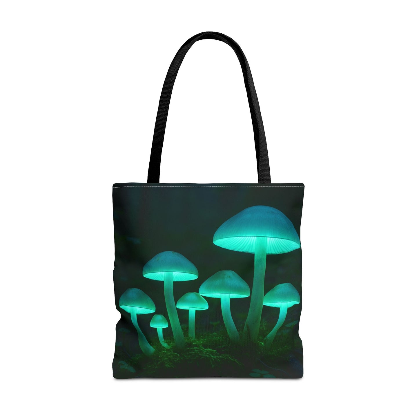 Glowing Mushroom Tote Bag, Eco-Friendly Shopping Tote, Nature Lover Gift, Boho Style Bag, Festival Accessory, Unique Creations