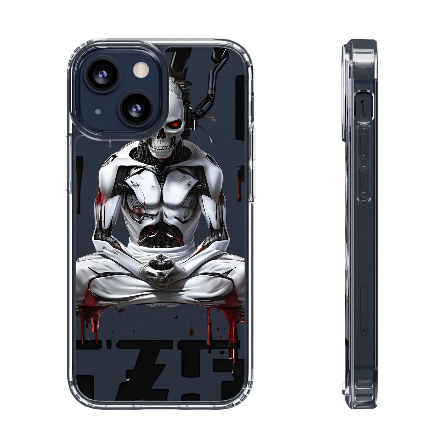 Clear Phone Cases with Cyber Design