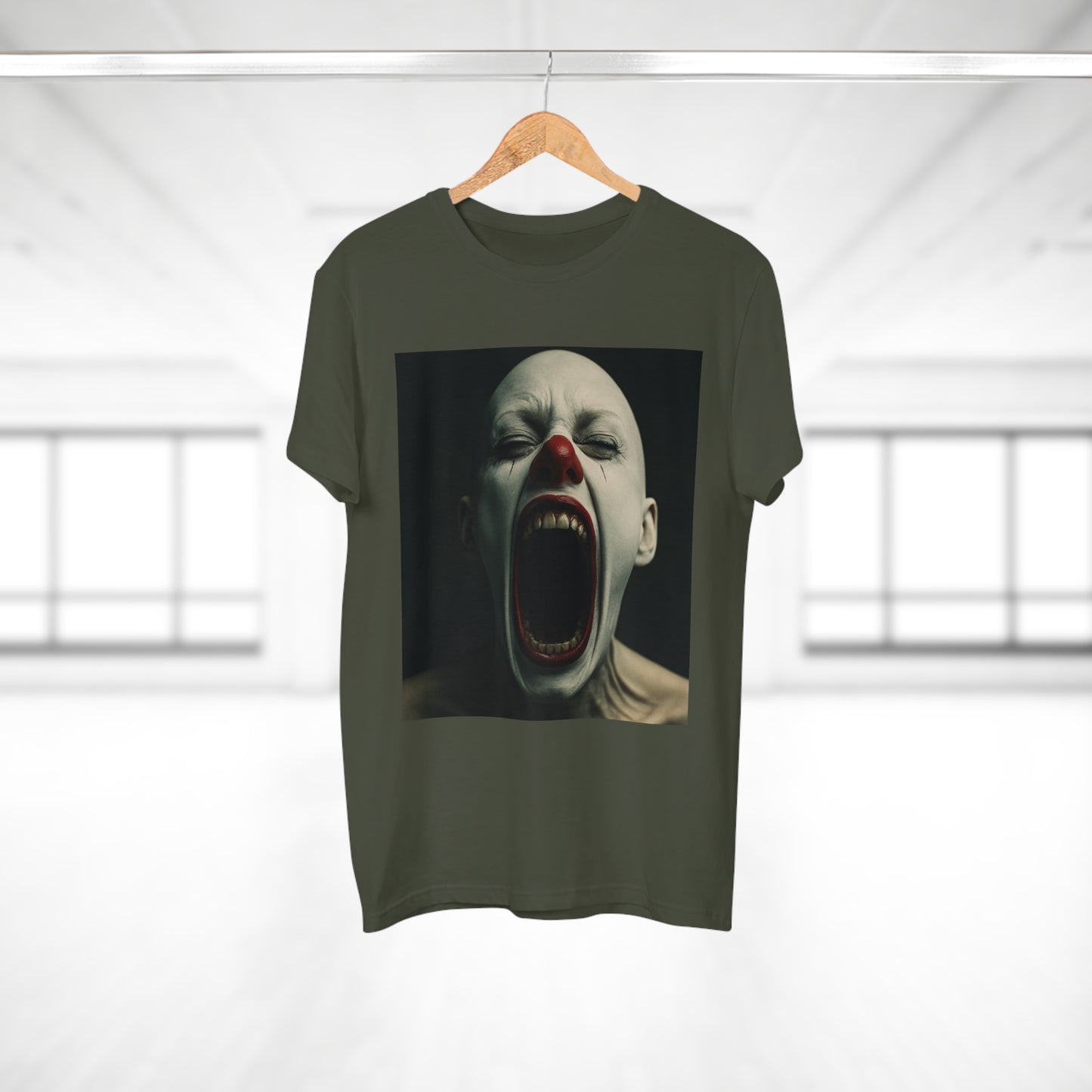 Creepy Clown Graphic T-Shirt, Scary Shirt for Halloween, Horror Movie Fans, Unique Gift for Him, Unisex Casual Wear