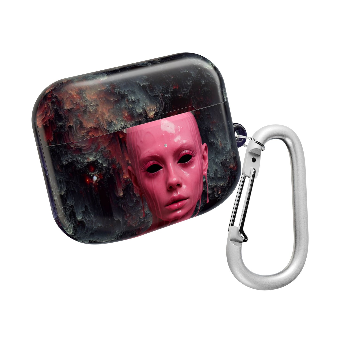 Dark AirPod Case - Horror-Inspired Accessory, Perfect for Goths, Tech Lovers, and Gift Givers, Space Decor, Unique Design