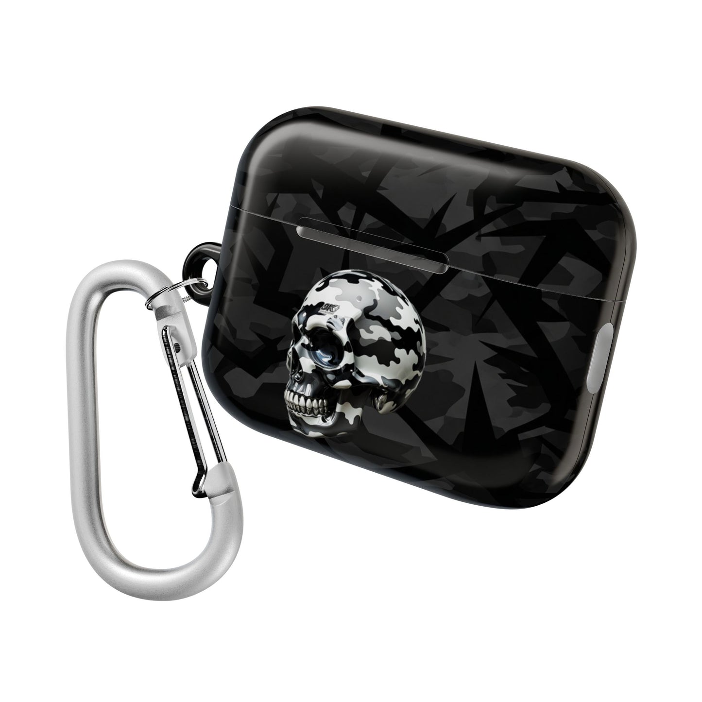 Edgy Skull AirPod Case | Unique Headphone Accessories | Gift for Music Lovers, Tech Enthusiasts, Birthdays, Holidays, Halloween