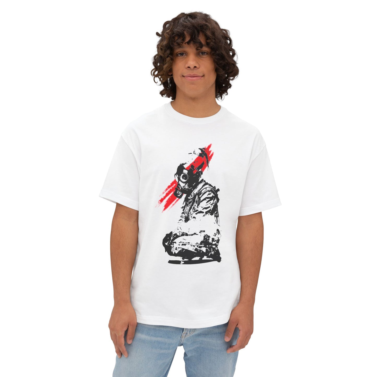 Edgy Graphic Oversized Tee, Unisex Artistic T-Shirt, Casual Streetwear Top, Unique Gift for Him or Her, Trendy Urban Apparel
