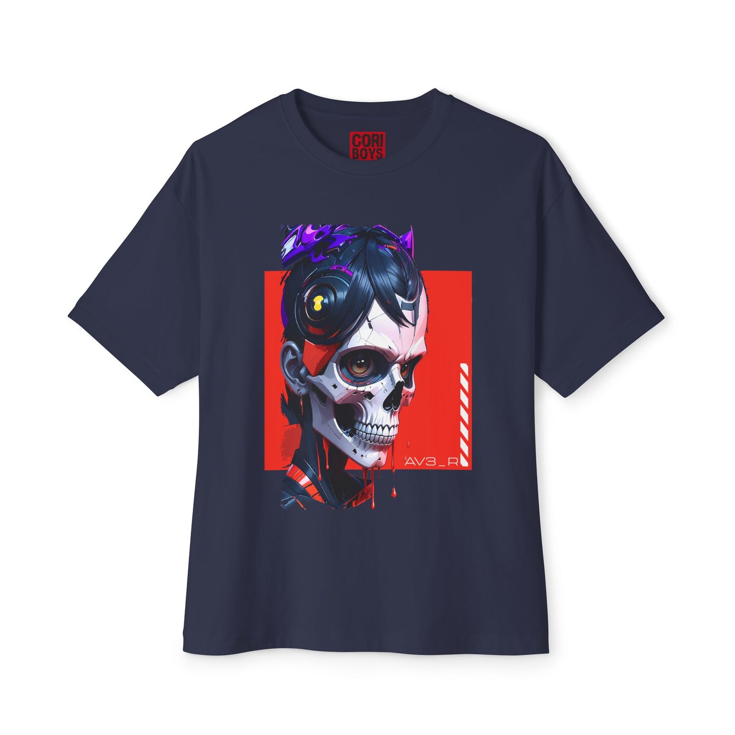 Edgy Oversized Tee with Skull Design, Streetwear Shirt for Art Lovers, Unisex Graphic Tee, Halloween Apparel, Trendy Casual Wear