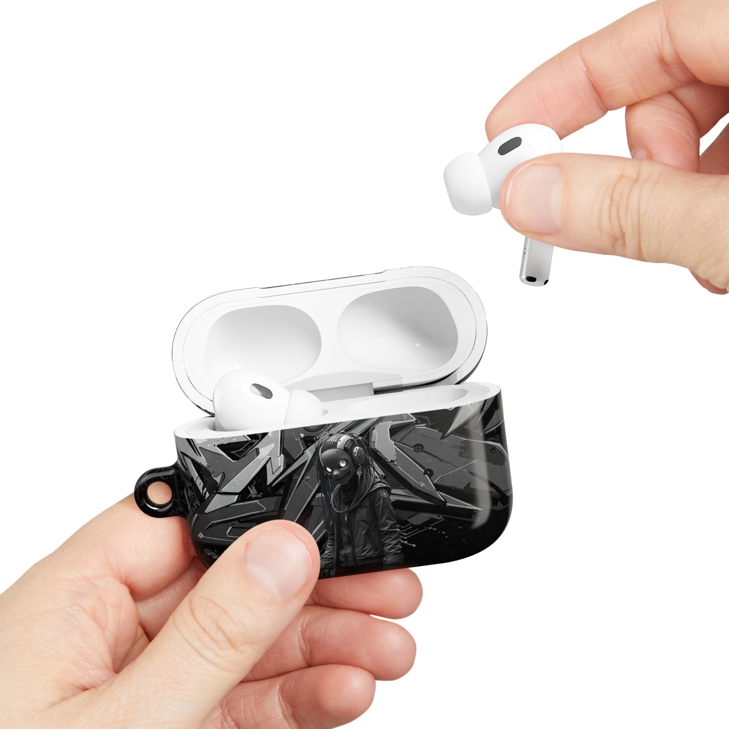Urban Graffiti Cyber AirPod Cases, Trendy AirPod Holder, Stylish Earbud Case, Customizable Gift for Teens, Music Lover Accessory