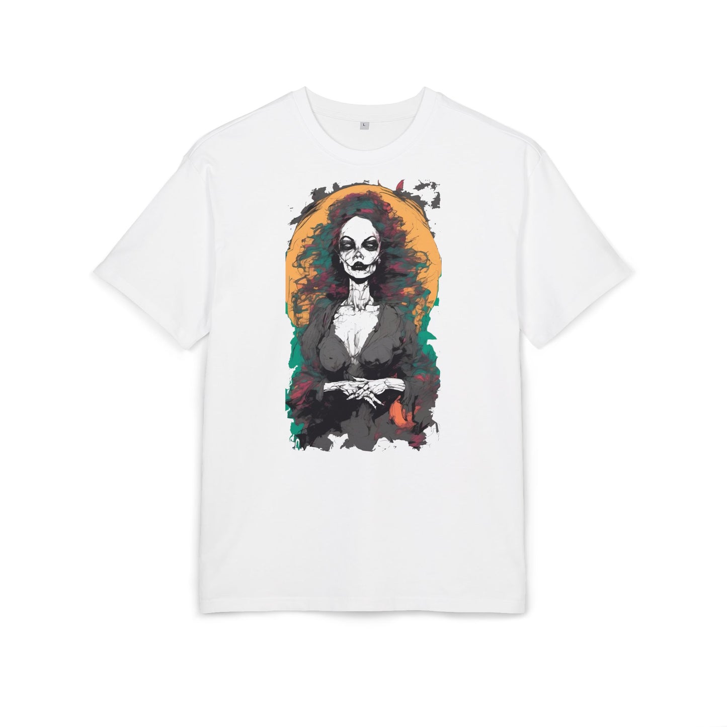 Gothic Art Oversized Tee - Perfect for Halloween Celebrations, Casual Outfits, Gift for Art Lovers, Unique Graphic Tee, Spooky Style