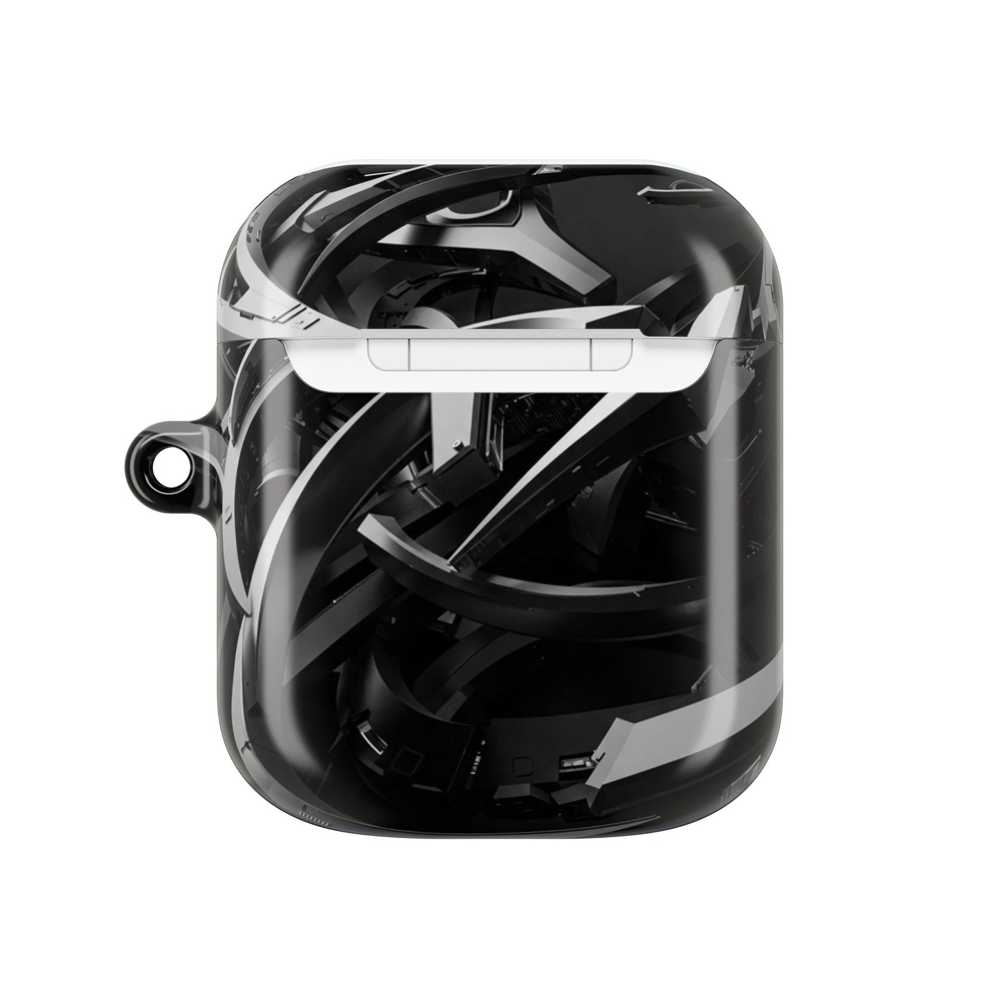 Futuristic AirPod Case with Tech-Inspired Design, Cyberpunk AirPods Holder, Stylish Accessory for Music Lovers, Gift for Gamers