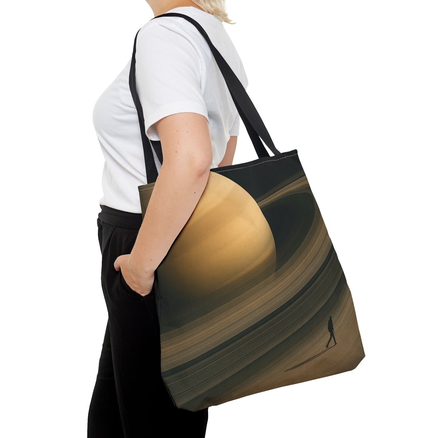 Cosmic Journey Tote Bag, Space Art Tote, Celestial Shopping Bag, Gift for Astronomy Lovers, AOP Bags for Everyday Use