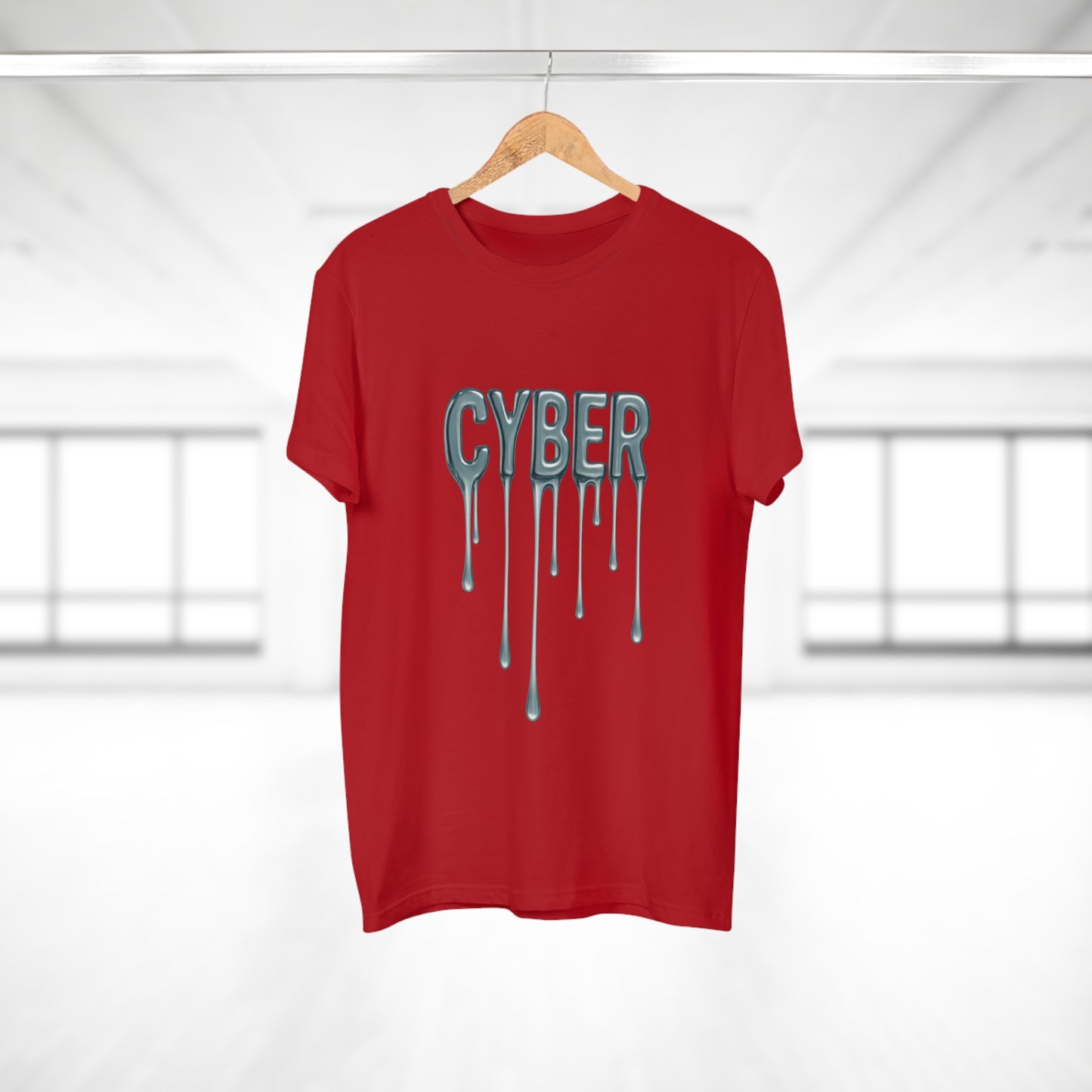 Cool Drippy Cyber T-Shirt, Unisex Graphic Tee, Casual Wear, Tech Enthusiast Gift, Trendy Streetwear for All Occasions