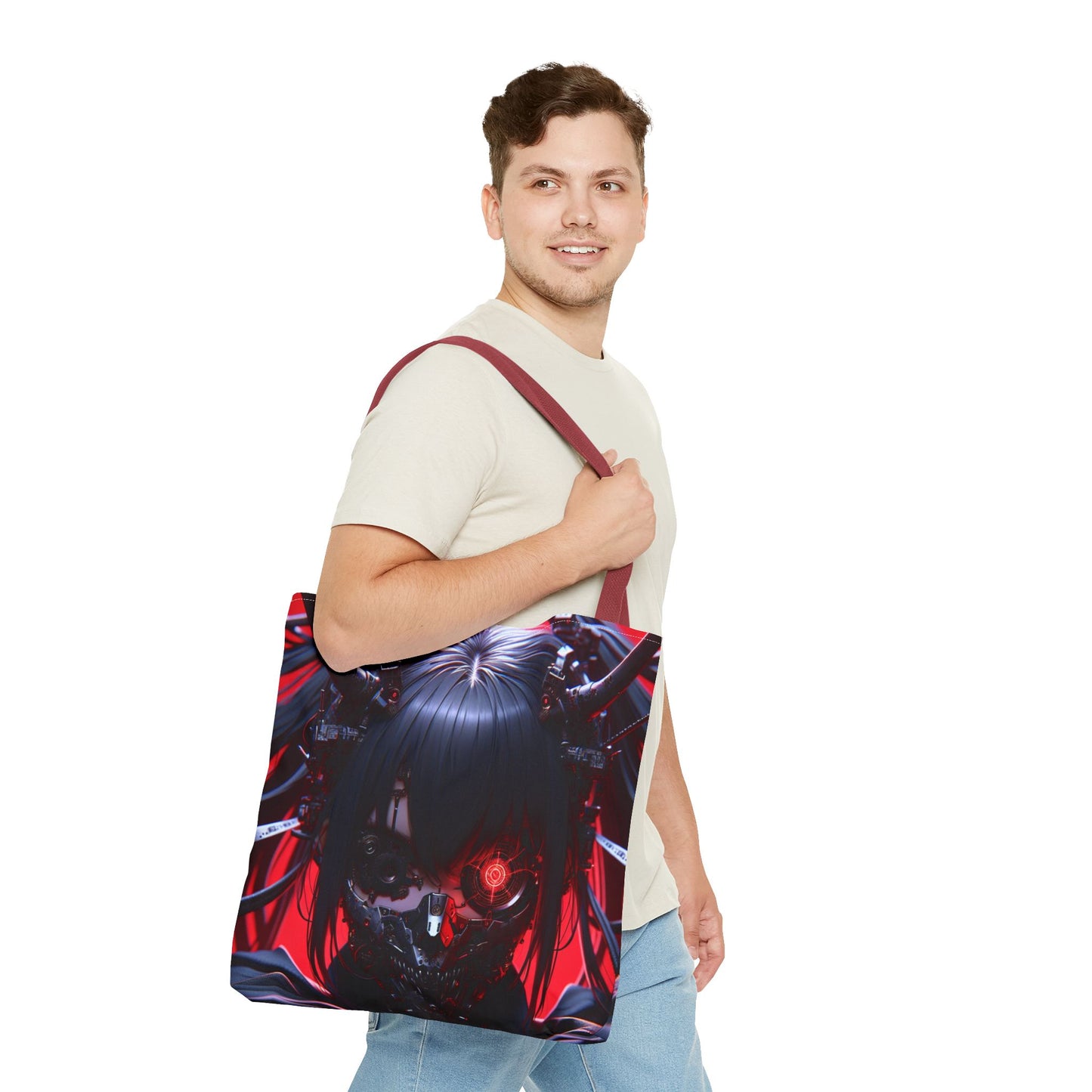 Dark Fantasy Tote Bag - Eye-Catching AOP Design for Cosplay, Gifts, Travel, Everyday Use, and Shopping