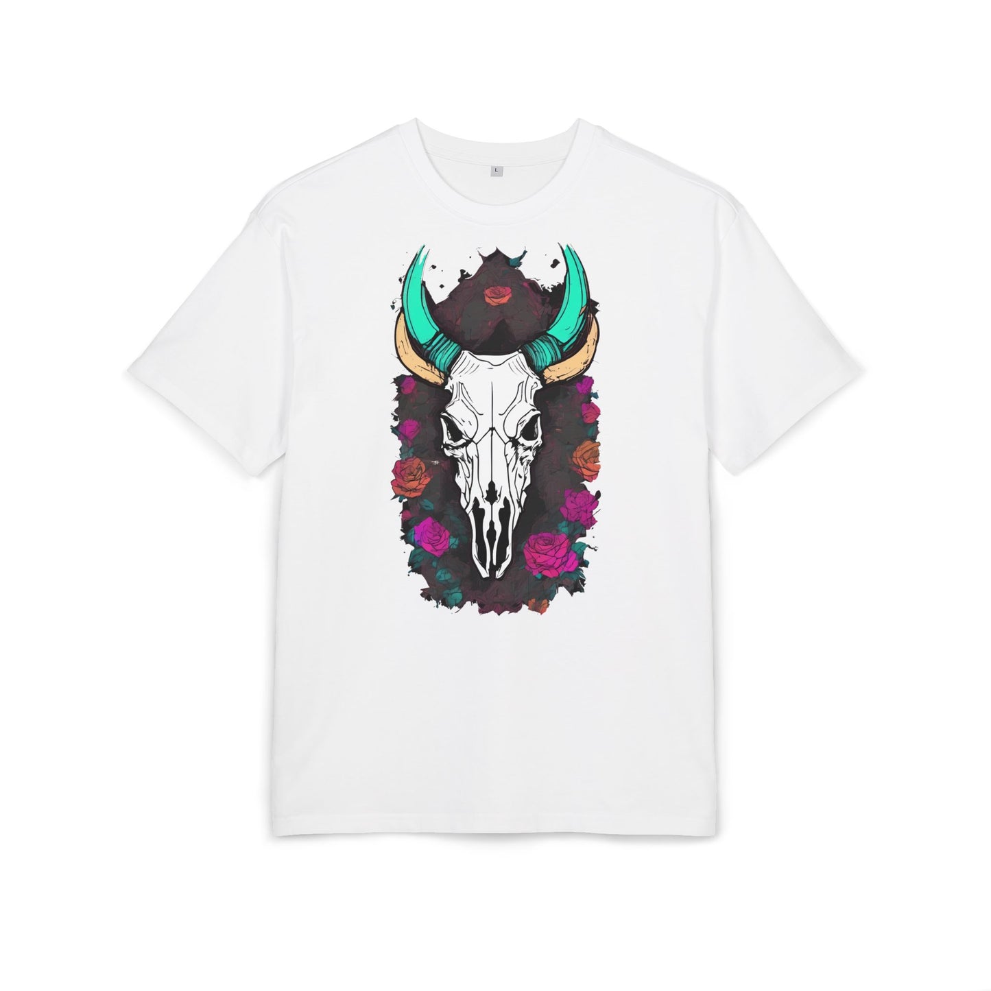Bohemian Skull Graphic Tee, Unisex Heavy Oversize Tee, Cool Graphic T-Shirt, Festival Fashion, Casual Wear, Unique Gift Idea