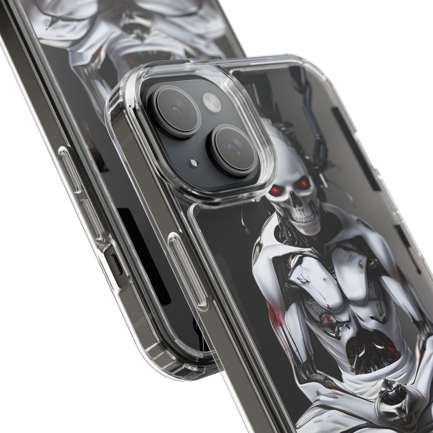Clear Phone Cases with Cyber Design