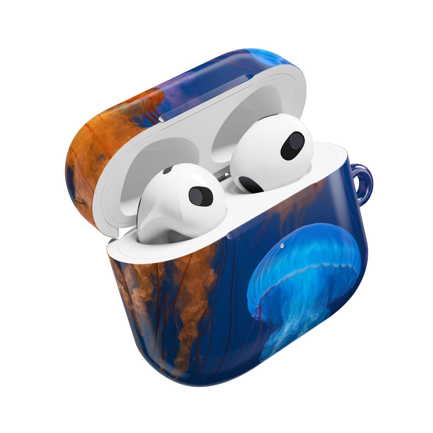 Vibrant Jellyfish AirPod Case, Ocean-Themed Accessory, Colorful AirPod Cover, Unique Gift for Ocean Lovers, Underwater Aesthetic