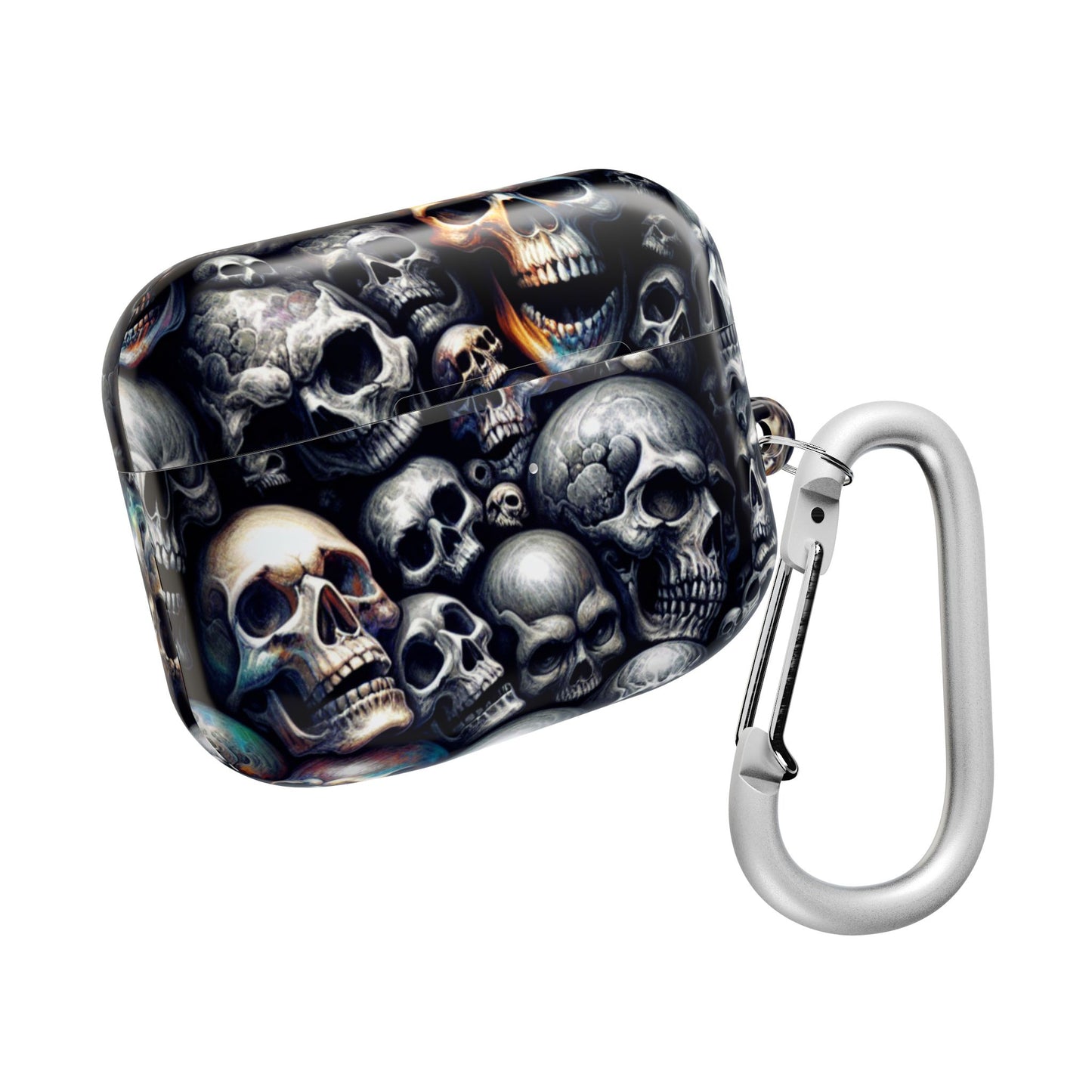 Gothic Skull AirPod Cases - Edgy Accessories for Music Lovers, Unique Gift for Teens, Halloween, Gothic Style, Skull Designs