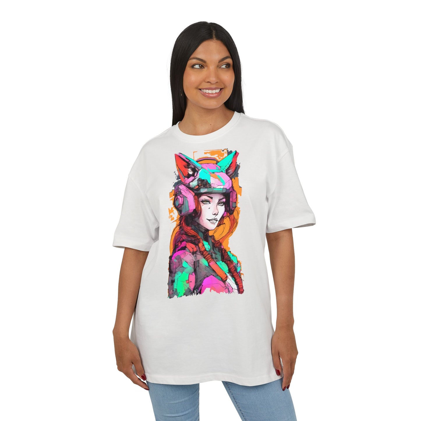 Colorful Artistic Oversized Tee, Graphic T-Shirt, Unisex Casual Wear, Bohemian Style, Gift for Art Lovers, Statement Fashion
