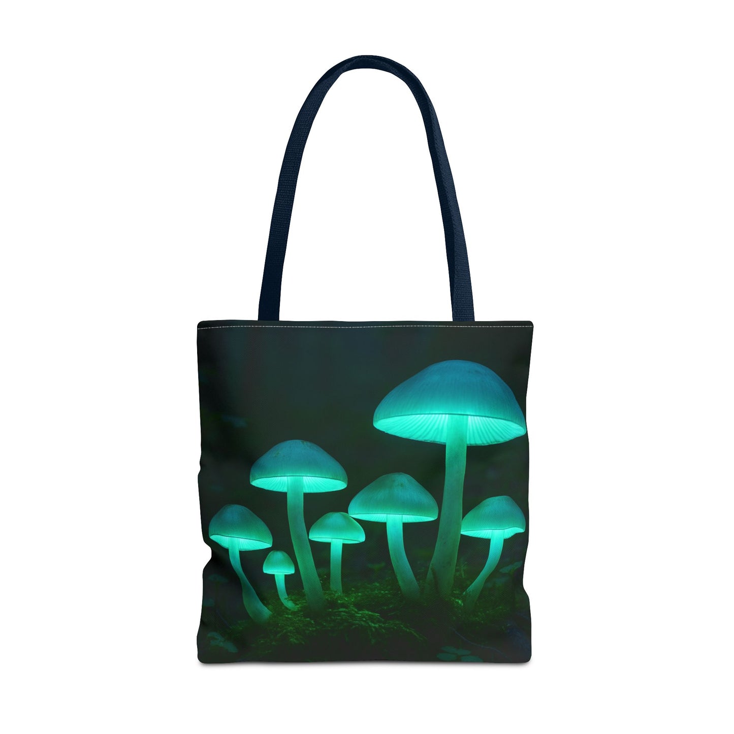 Glowing Mushroom Tote Bag, Eco-Friendly Shopping Tote, Nature Lover Gift, Boho Style Bag, Festival Accessory, Unique Creations