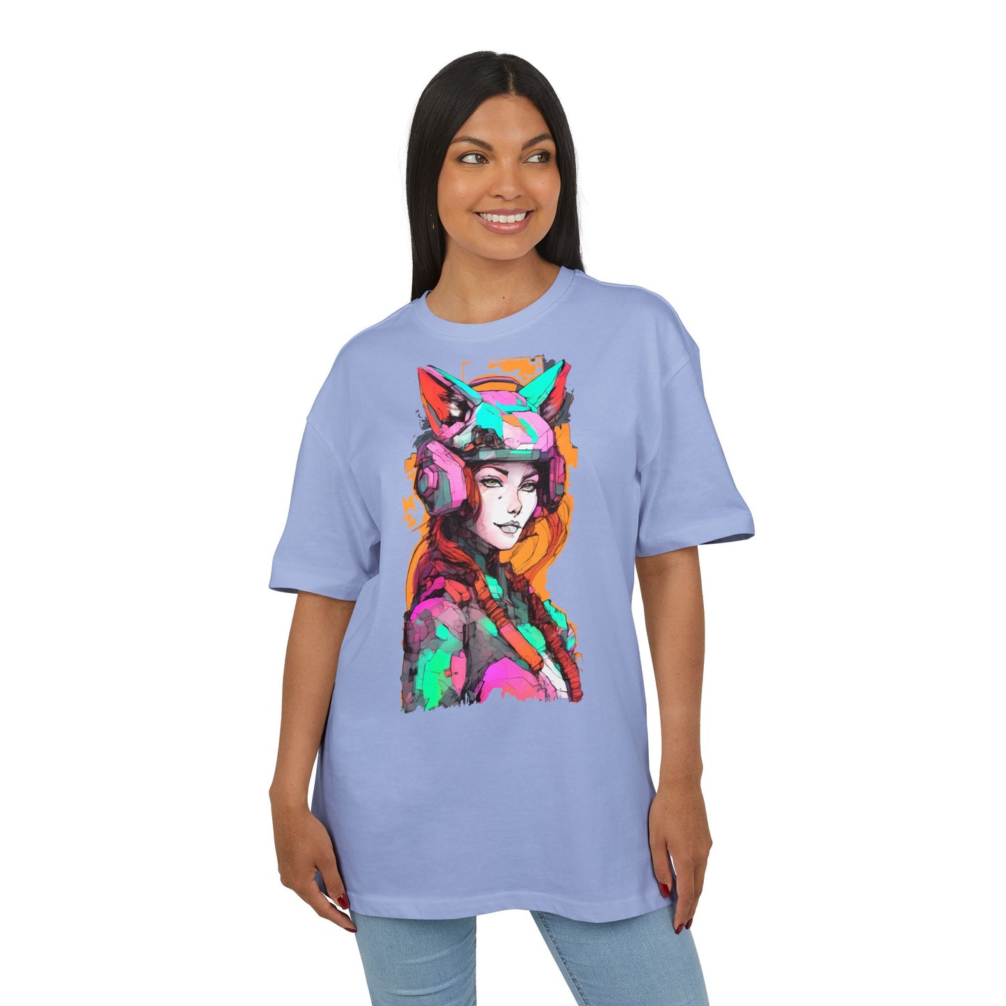 Colorful Artistic Oversized Tee, Graphic T-Shirt, Unisex Casual Wear, Bohemian Style, Gift for Art Lovers, Statement Fashion
