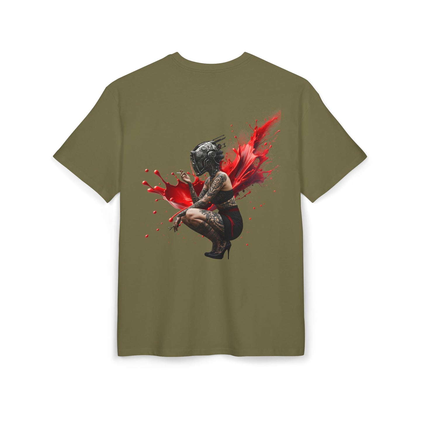 D'Stopian Oversized Unisex Tee - Edgy Graphic Art Tee for Urban Creatives