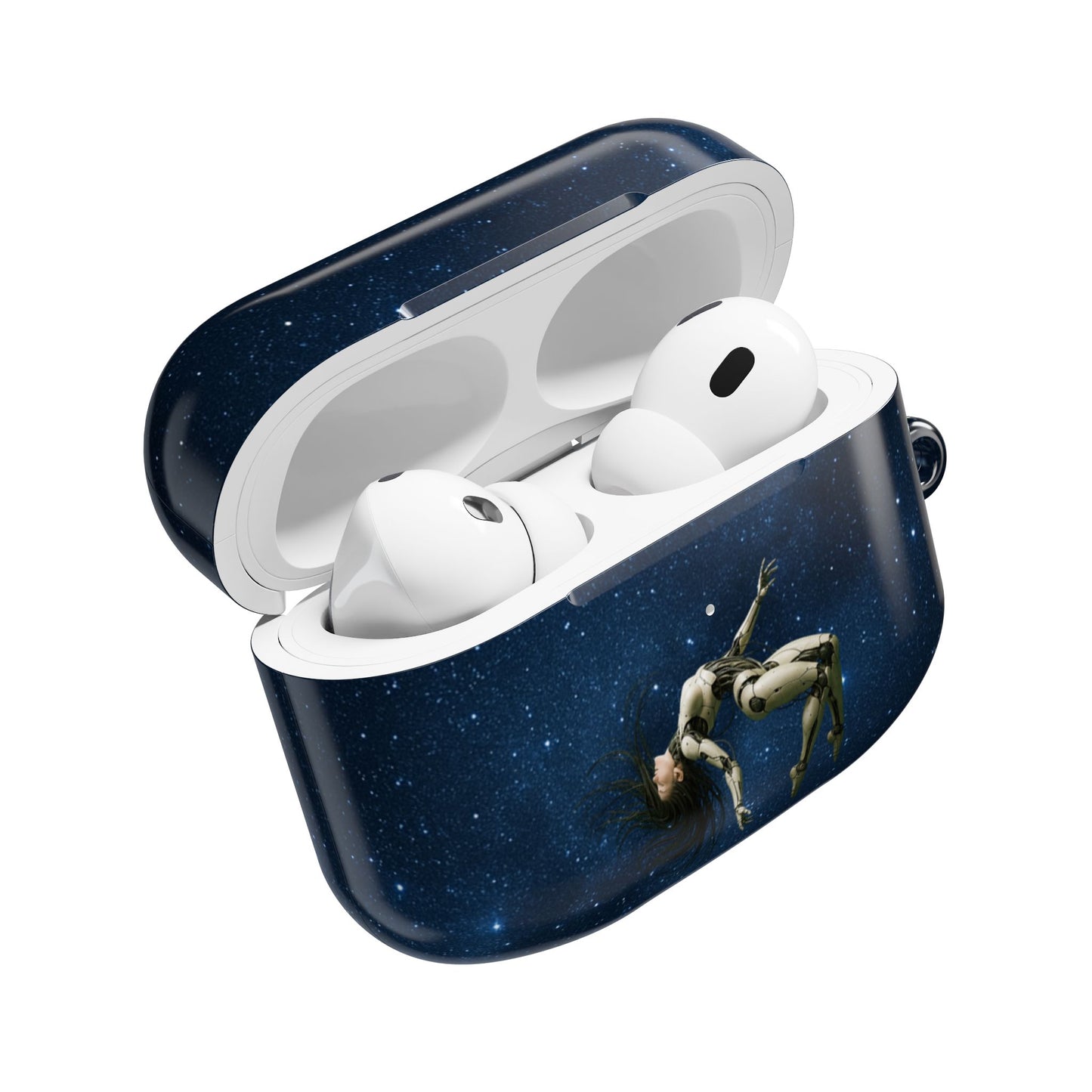Cosmic AirPod Case, Galaxy Phone Accessory, Unique Gift for Music Lovers, Astronaut Design, Starry Night Protection