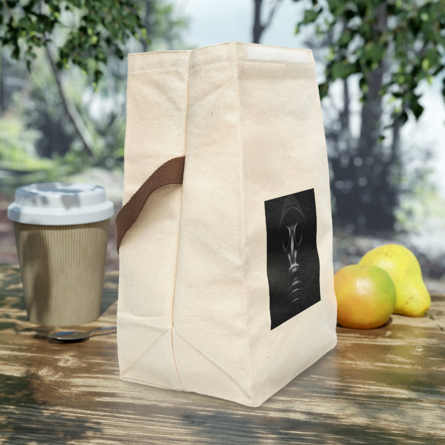 Edgy Canvas Lunch Bag, Eco-Friendly Tote, Unique Gift for Teens, Alternative Fashion, Back to School