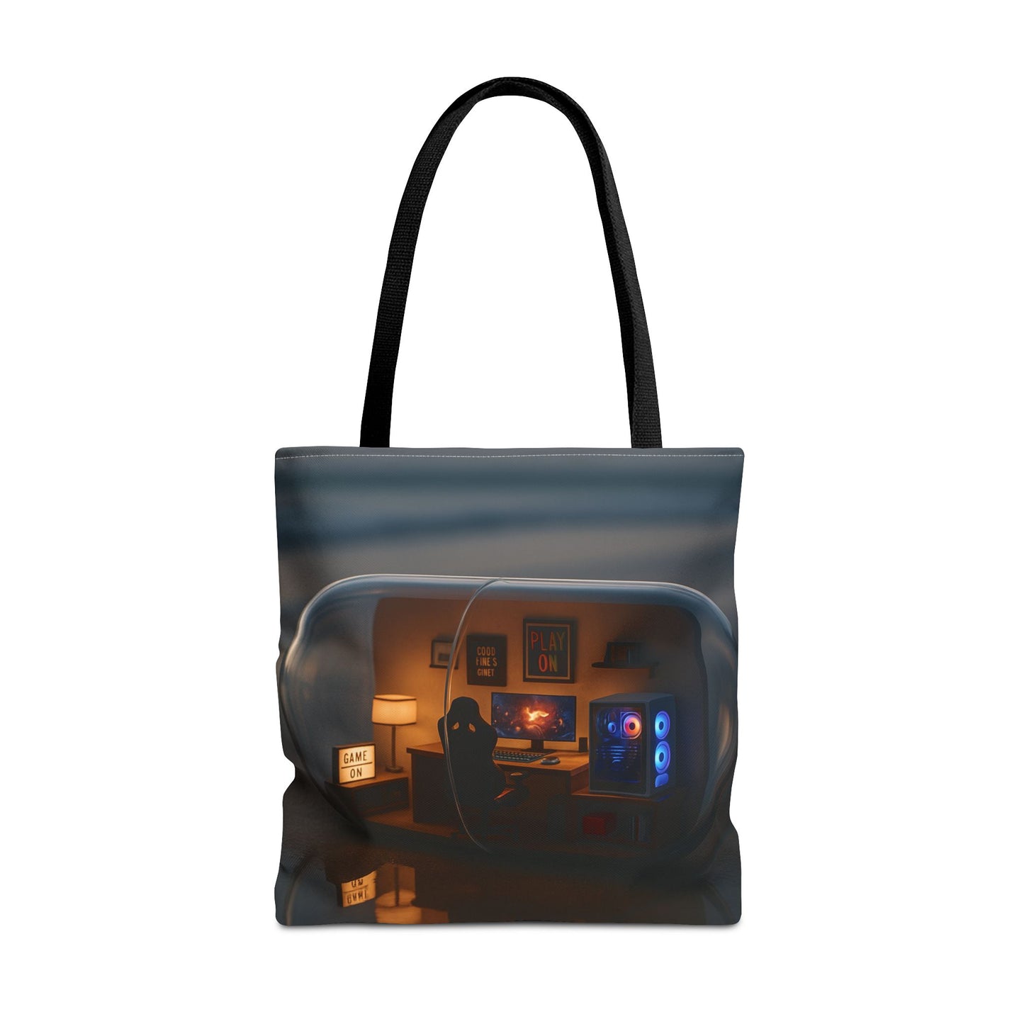 Cozy Gamer Tote Bag, Comfortable Carryall for Gamers, Geek Chic Bag, Fun Tote for Game Nights, Stylish Reusable Shopping Bag
