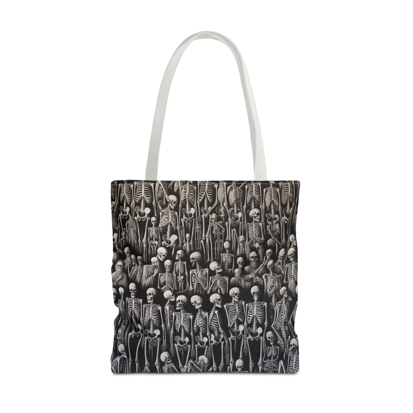 Gothic Skeleton Tote Bag | Spooky Shopping Bag | Halloween Accessory | Unique Gift for Dark Aesthetic Lovers