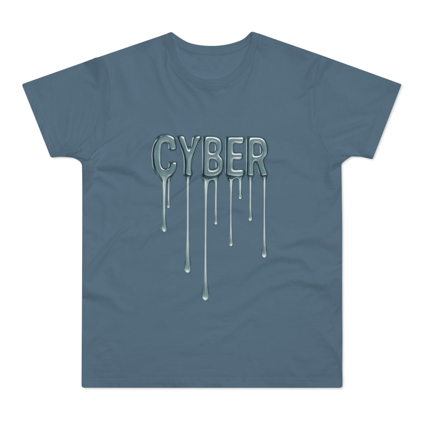 Cool Drippy Cyber T-Shirt, Unisex Graphic Tee, Casual Wear, Tech Enthusiast Gift, Trendy Streetwear for All Occasions