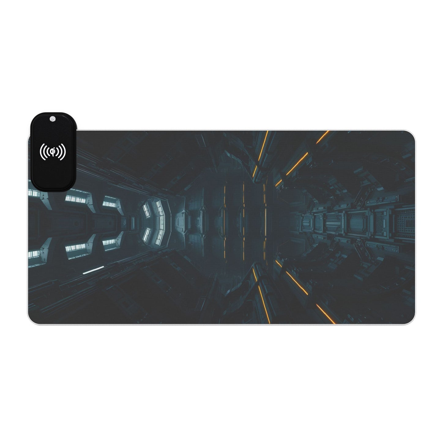 LED Gaming Mouse Pad with Wireless Charging, RGB Desk Accessory for Gamers, Stylish Home Office Decor, Perfect Gift for Tech Lovers