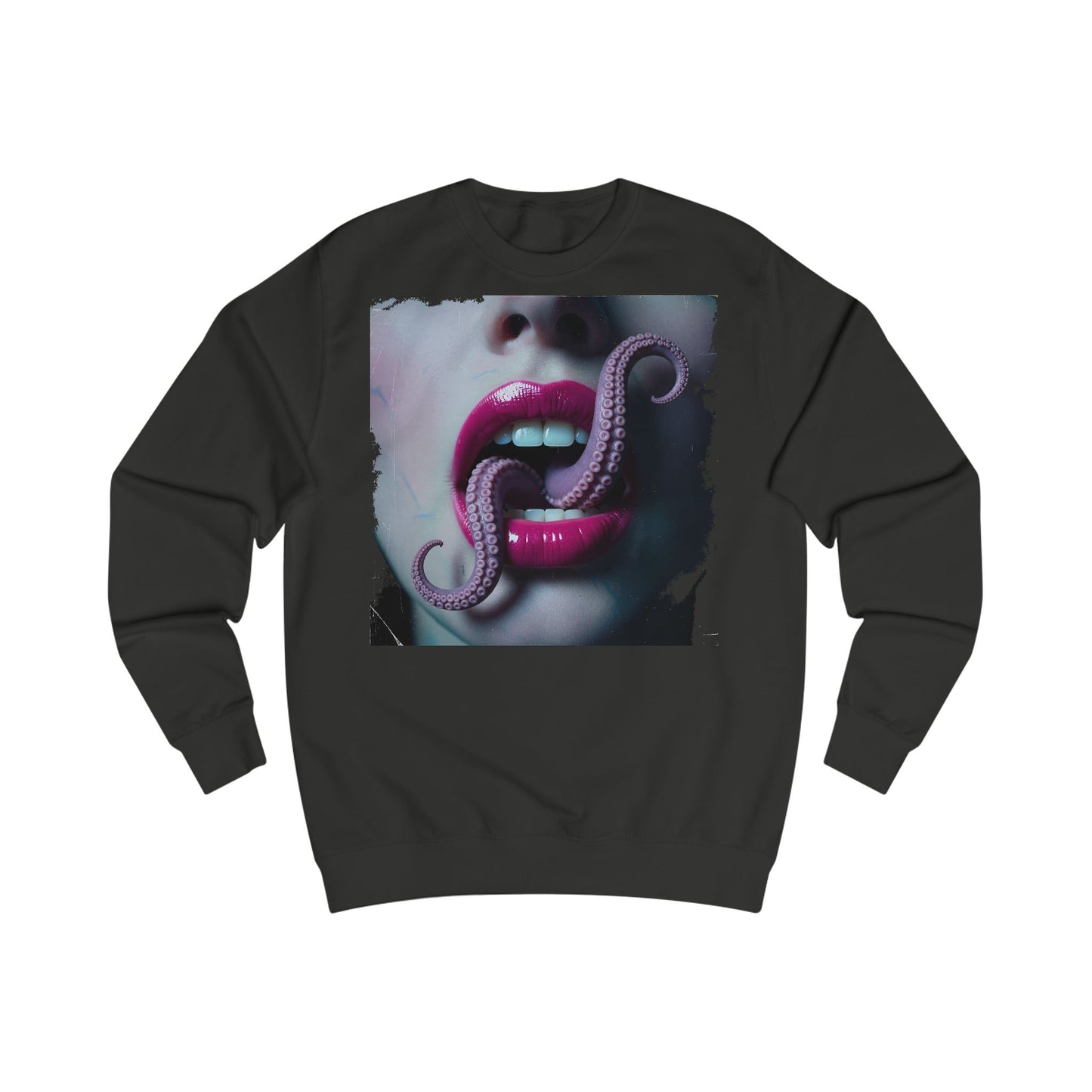 Octopus Kiss Sweatshirt, Unique Graphic Sweatshirt, Unisex Apparel, Perfect for Halloween, Trendy Gift, Casual Style