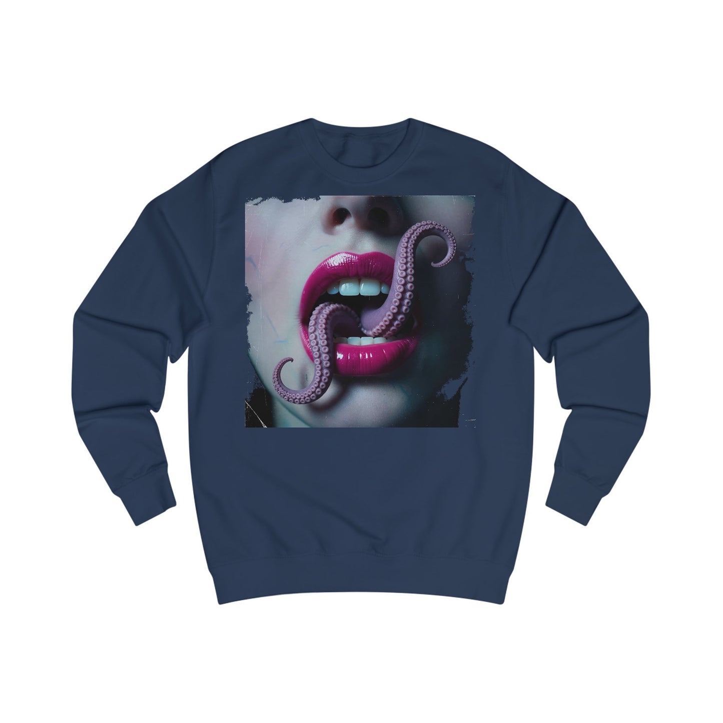 Octopus Kiss Sweatshirt, Unique Graphic Sweatshirt, Unisex Apparel, Perfect for Halloween, Trendy Gift, Casual Style