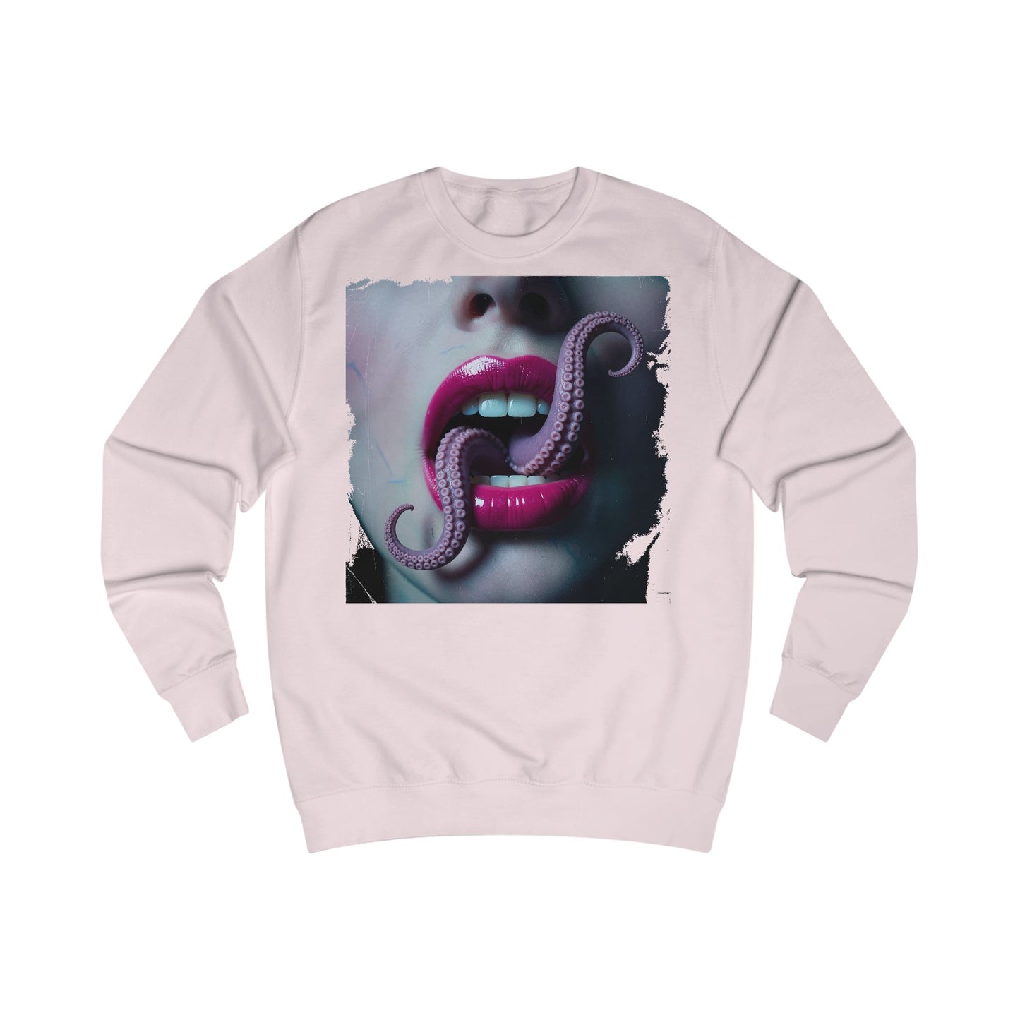 Octopus Kiss Sweatshirt, Unique Graphic Sweatshirt, Unisex Apparel, Perfect for Halloween, Trendy Gift, Casual Style