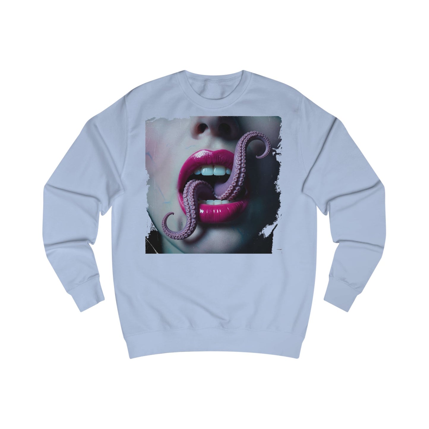 Octopus Kiss Sweatshirt, Unique Graphic Sweatshirt, Unisex Apparel, Perfect for Halloween, Trendy Gift, Casual Style