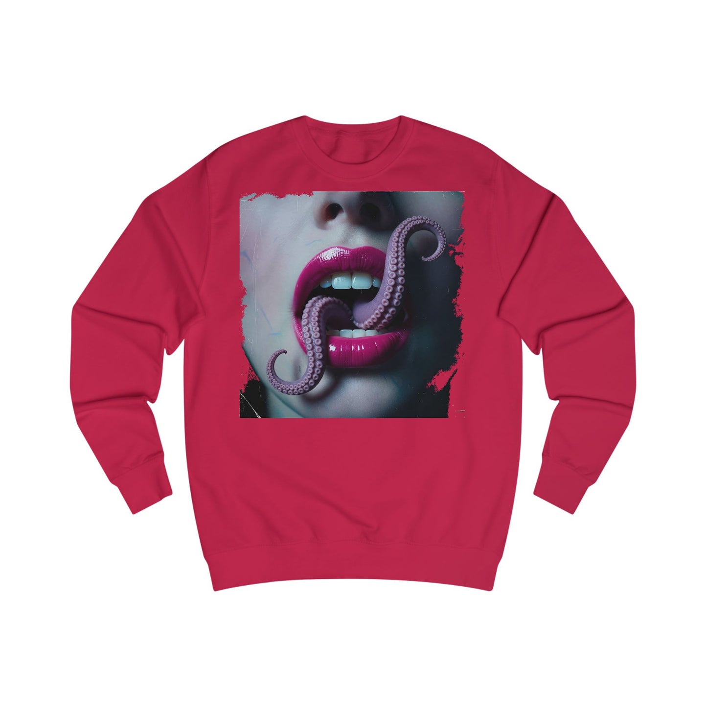 Octopus Kiss Sweatshirt, Unique Graphic Sweatshirt, Unisex Apparel, Perfect for Halloween, Trendy Gift, Casual Style