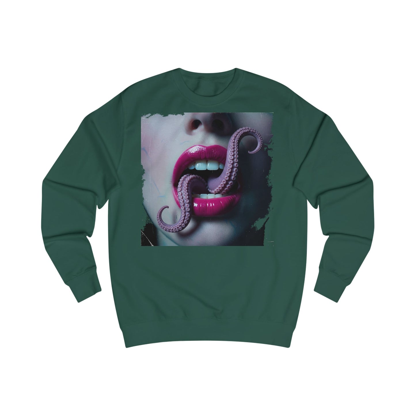 Octopus Kiss Sweatshirt, Unique Graphic Sweatshirt, Unisex Apparel, Perfect for Halloween, Trendy Gift, Casual Style