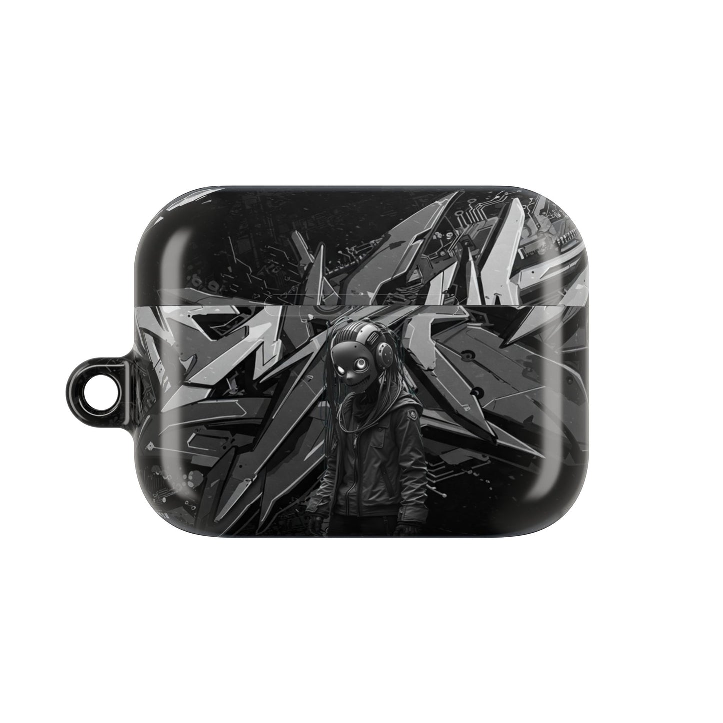 Urban Graffiti Cyber AirPod Cases, Trendy AirPod Holder, Stylish Earbud Case, Customizable Gift for Teens, Music Lover Accessory