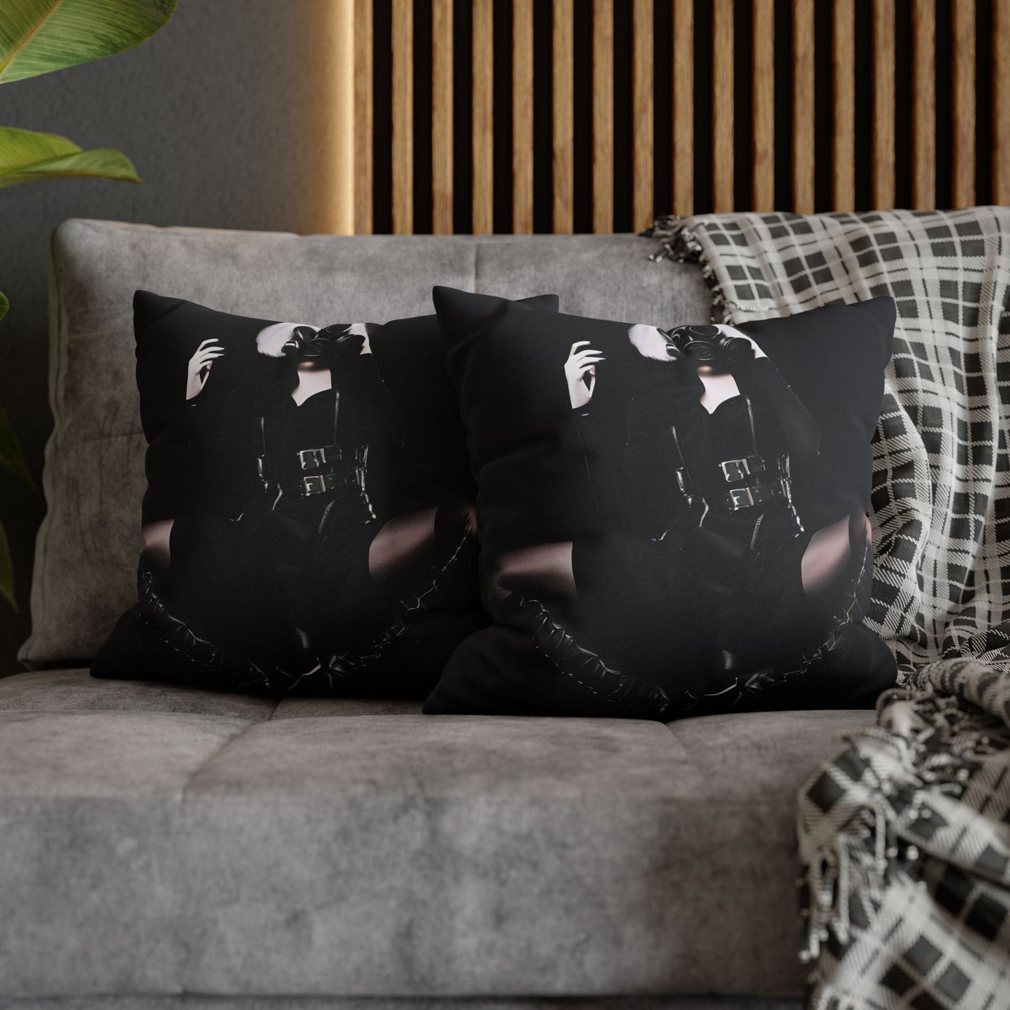 Gothic Glam Pillows, Square Cushion Covers, Elegant Home Decor, Statement Throw, Dark Aesthetic Gifts, Modern Bedroom Accent