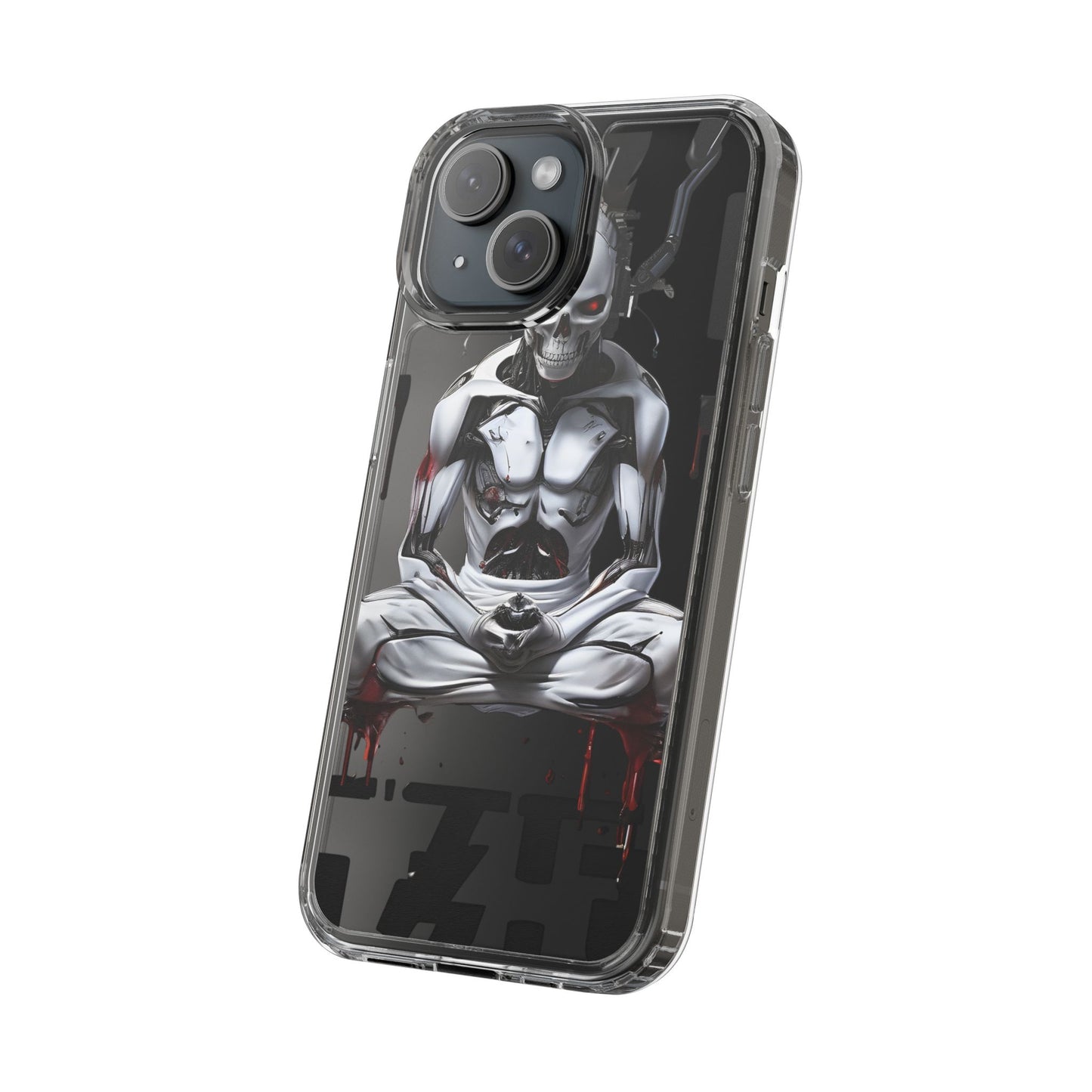 Clear Phone Cases with Cyber Design