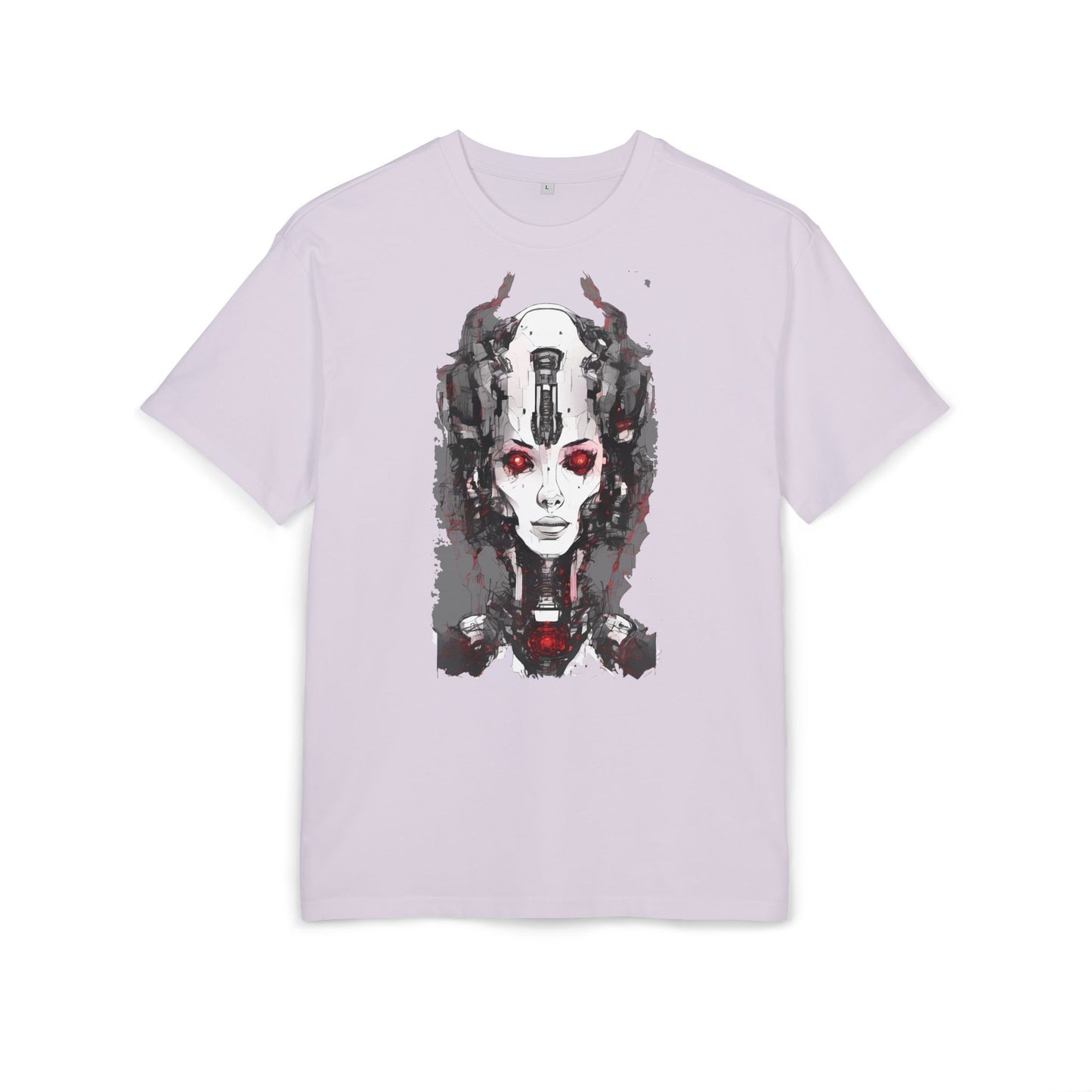 Futuristic Graphic Tee, Unique Oversized T-Shirt, Stylish Casual Wear, Perfect Gift for Art Lovers, Bold Design for Teens