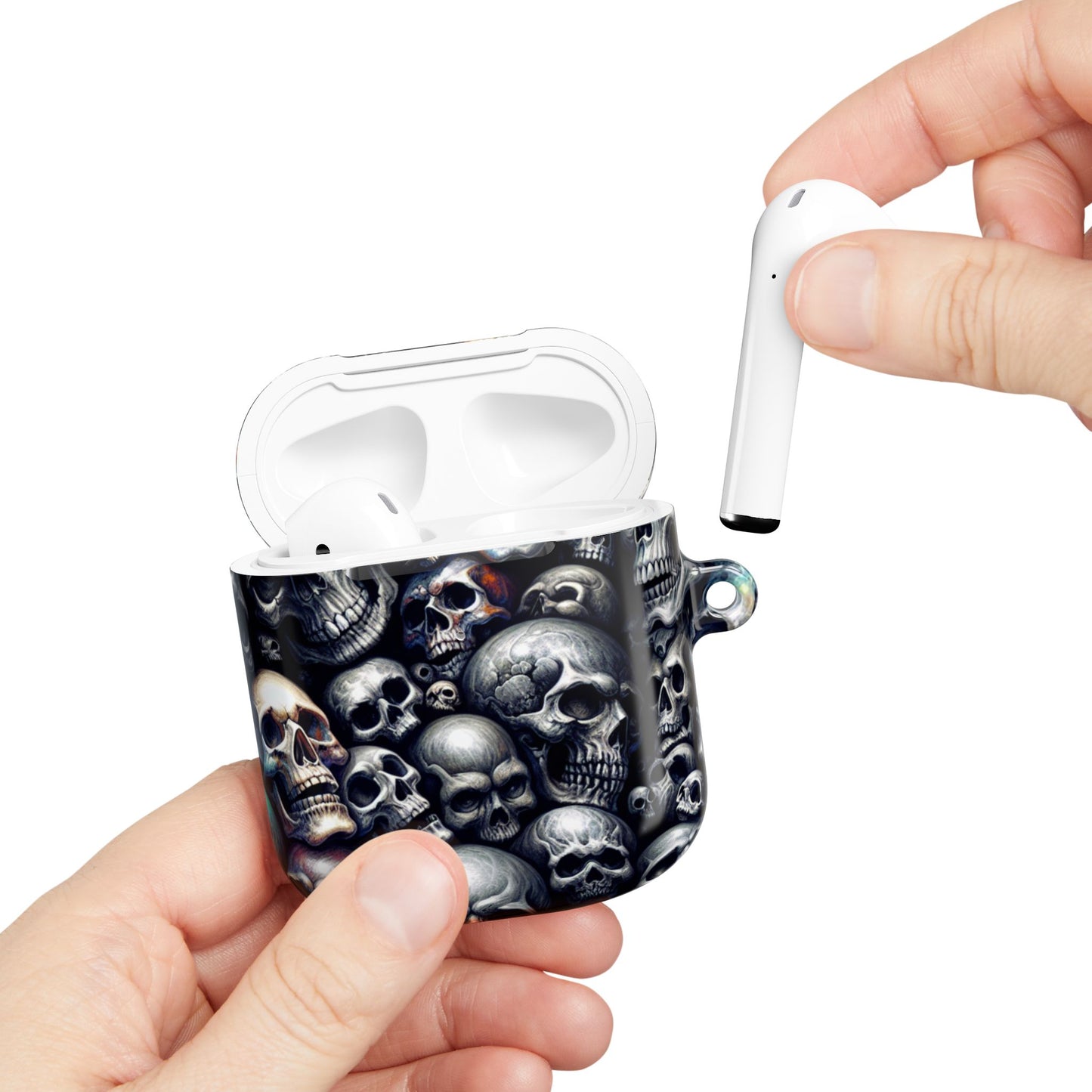 Gothic Skull AirPod Cases - Edgy Accessories for Music Lovers, Unique Gift for Teens, Halloween, Gothic Style, Skull Designs