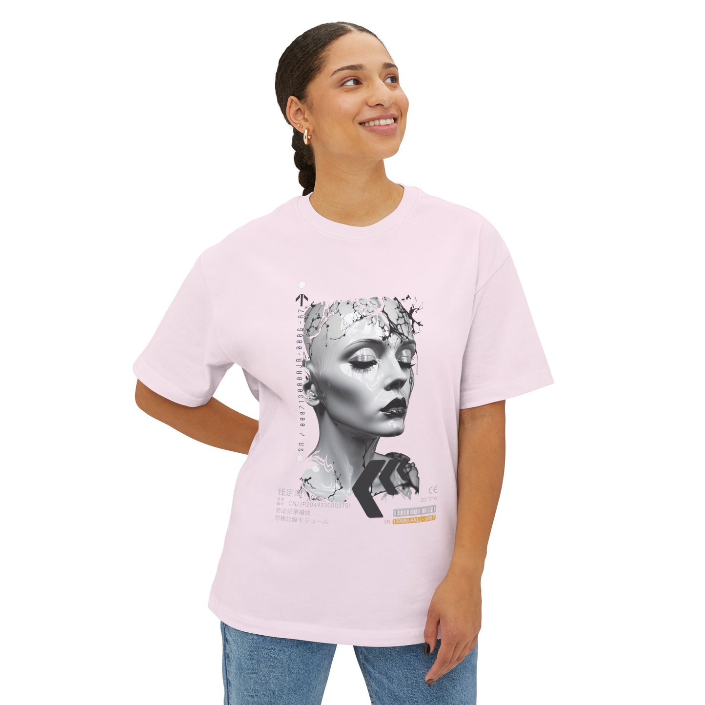Chic Graphic Tee, Unisex Streetwear, Trendy Oversized Shirt, Modern Art T-Shirt, Casual Wear for Everyday Style