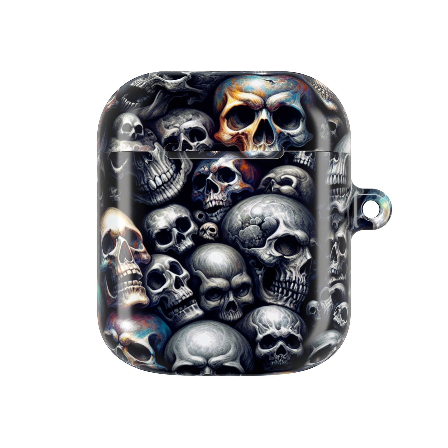 Gothic Skull AirPod Cases - Edgy Accessories for Music Lovers, Unique Gift for Teens, Halloween, Gothic Style, Skull Designs