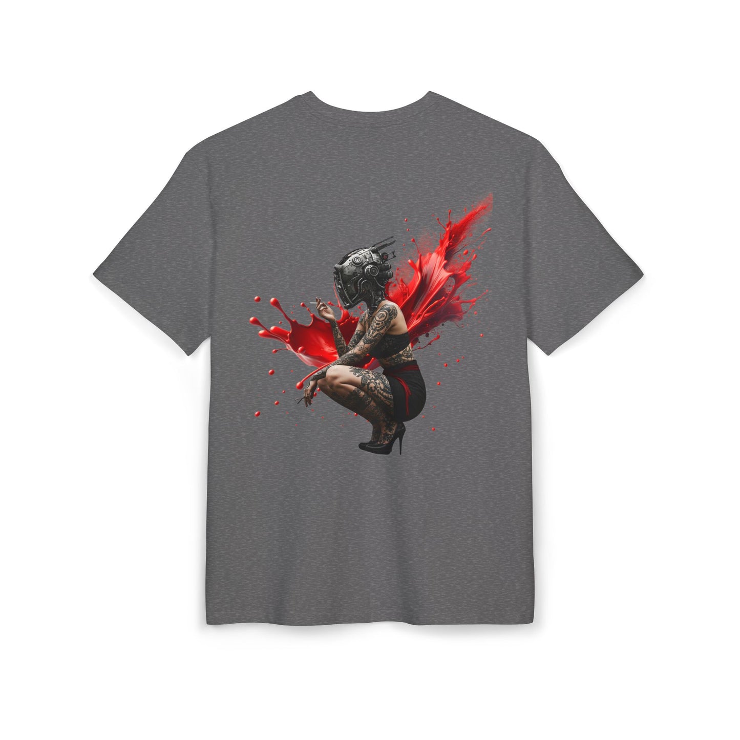 D'Stopian Oversized Unisex Tee - Edgy Graphic Art Tee for Urban Creatives