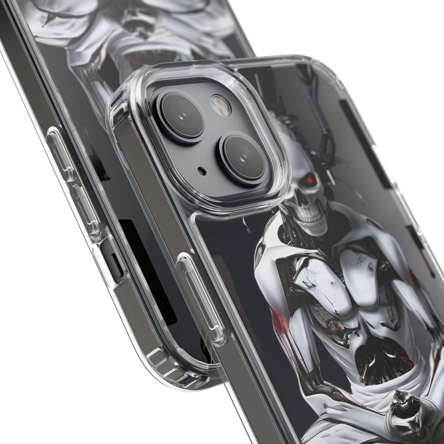Clear Phone Cases with Cyber Design