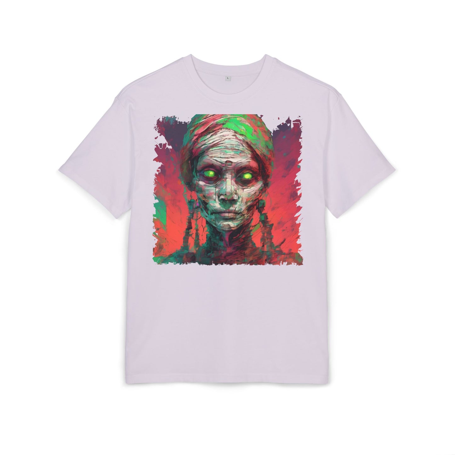 Horror-Inspired Unisex Oversize Tee, Spooky Graphic Shirt, Halloween Outfit, Unique Art Tee, Ghoulish Casual Wear, Perfect for Parties