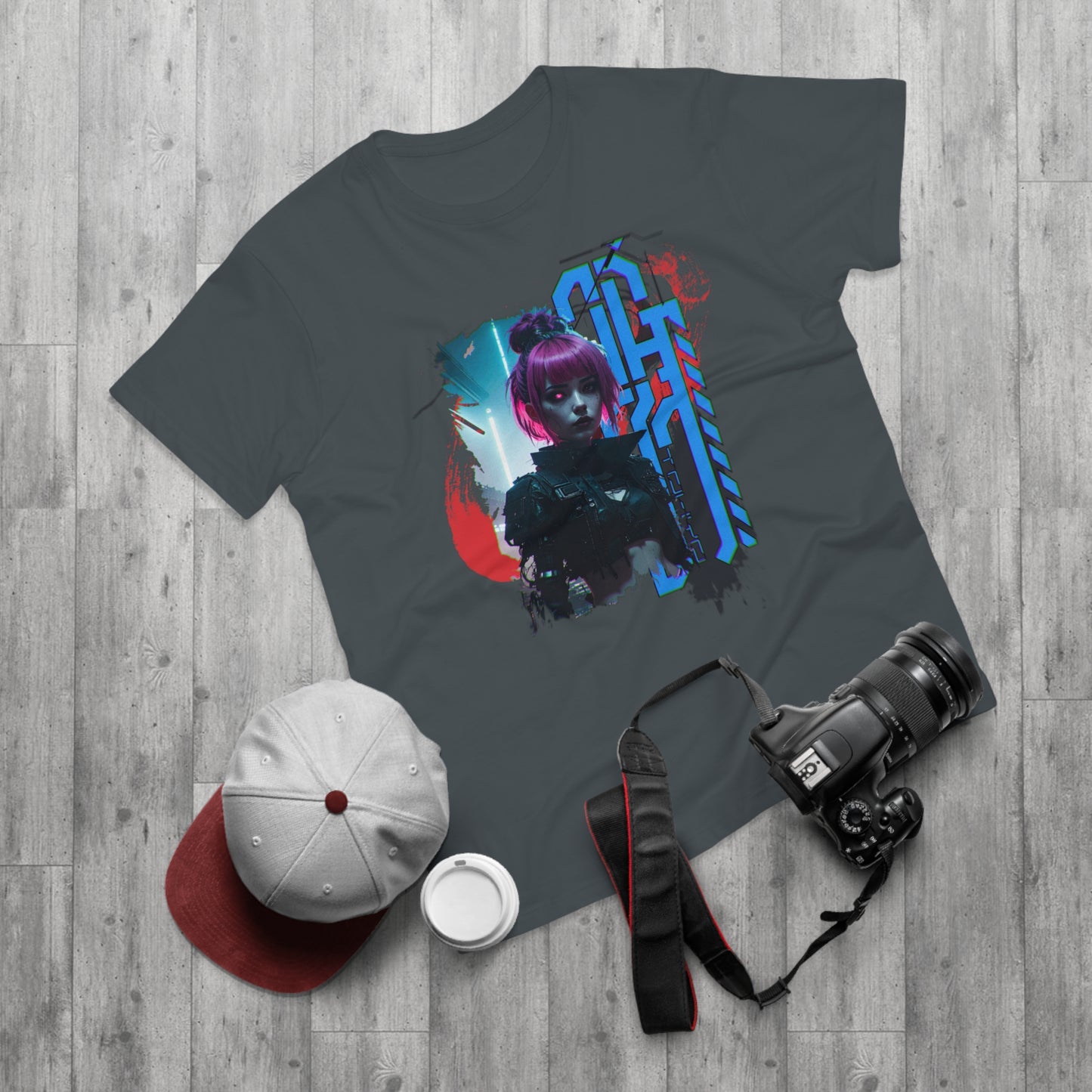 Cyberpunk Art Unisex T-Shirt, Streetwear Tee, Graphic Shirt, Gift for Him, Festival Apparel, Tech-Inspired Fashion
